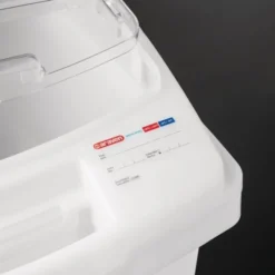 Boîte à ingrédients transparente avec roulettes - Araven 100 L