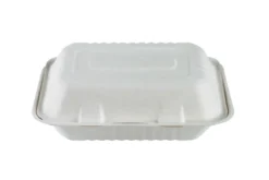 Boîte repas blanche en canne à sucre SANS PFAS 1200 ml - 300 unités - Betik