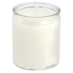 Bougie Blanche Pot en Verre - Lot de 8