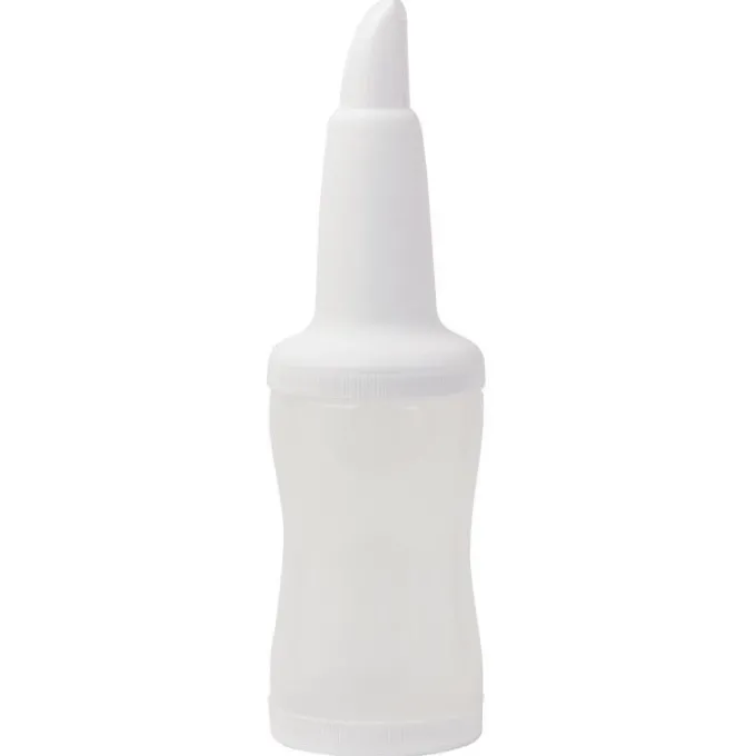 Bouteille verseuse de bar professionnelle 1,08 L - Blanche