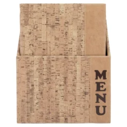 Box Cartes-menu Design CORK - contenant 10 cartes - Avec chacune 8 vues. - Securit