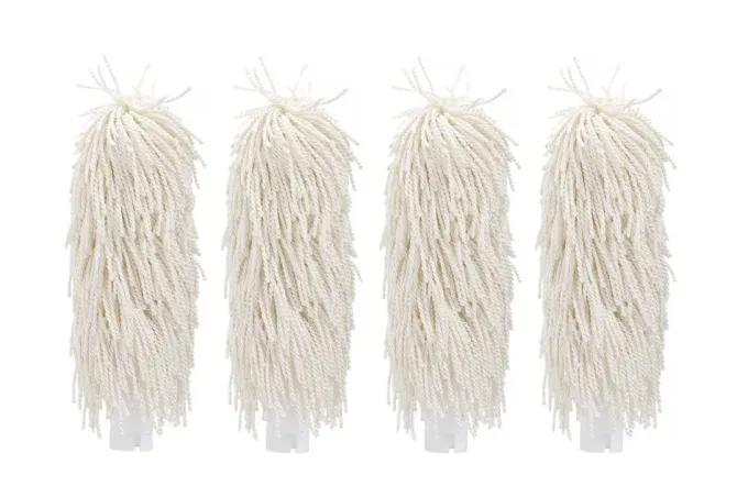 Brosses pour polisseur à verres - 2 pièces - Moyen - Blanc - 205x55mm - Hendi