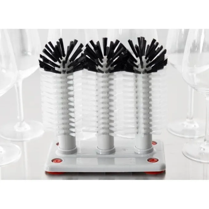 Brosse à Verre Tridell Professionnelle en Nylon et Ventouses - Jantex