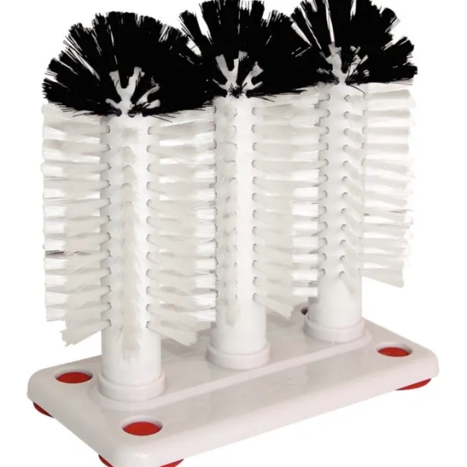 Brosse à Verre Tridell Professionnelle en Nylon et Ventouses - Jantex