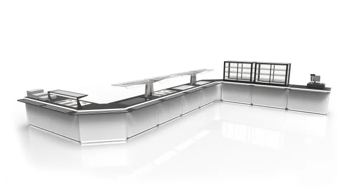 Buffet de Service Neutre Design - 1300x700 mm - SAYL
