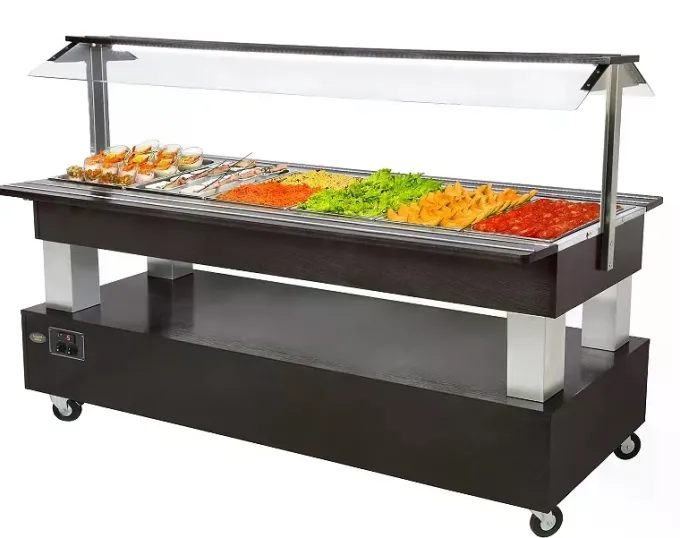 Buffet Professionnel réfrigérée 6 bacs GN 1/1 Roller Grill