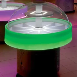 Buffet Réfrigéré Professionnel Central Rond - 10 Bacs Plastique Blancs - Furnotel