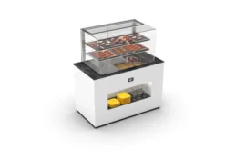 Buffet Réfrigéré Série Vision - avec Vitrine Supérieur Cuve Froid 150 mm - Sayl