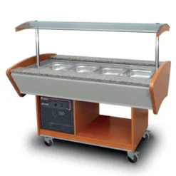 Buffet Self Service Réfrigéré Central Professionnel - 4 bacs GN 1/1 - Furnotel