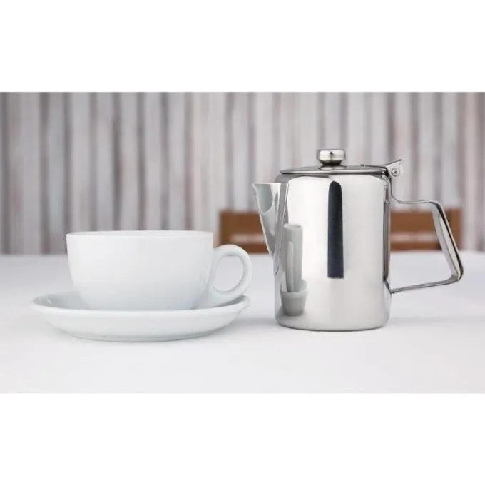Cafetière en inox poli Olympia Concorde 450 ml