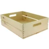 Cagette Bois Rectangle Pin Verni 40X30 Lot de 12 - Prolinea