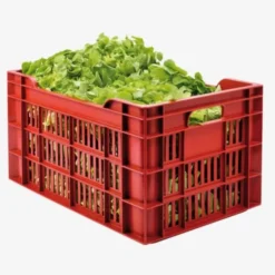 Caisse ajourée 550 x 360 x 290 mm 45 L - brique - Gilac