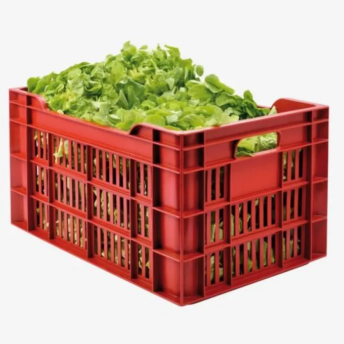 Caisse ajourée 550 x 360 x 290 mm 45 L - brique - Gilac