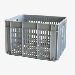 Caisse ajourée 500 x 400 x 330 mm 48 L - gris - Gilac