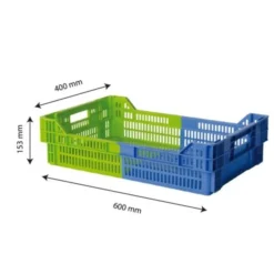Caisse liaison froide bicolore 27 L - bleu/vert - Gilac