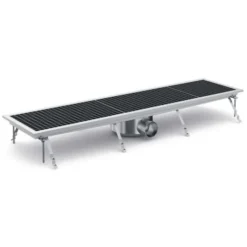 Caniveau de Sol pour Cuisine Professionnelle - Sortie Horizontale - Combisteel - 7075.0110