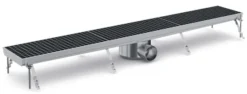 Caniveau de Sol pour Cuisine Professionnelle 1331 - Sortie Horizontale - Combisteel