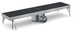 Caniveau de Sol Professionnel 1368 - Sortie Horizontale - Combisteel