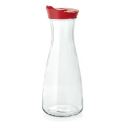 Carafe en Verre trempé 1litre rouge H 260 mm Ø 100 mm - Was Germany