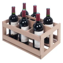 Casier de rangement en hêtre CASIER6 - 6 bouteilles - La Sommelière