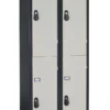Casier Vestiaire Monobloc Acier 2 Colonnes 4 Cases - L 800 mm