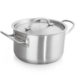 Casserole avec couvercle en Acier au nickel-chrome 8,5 L H 130 mm Ø 280 mm - Was Germany