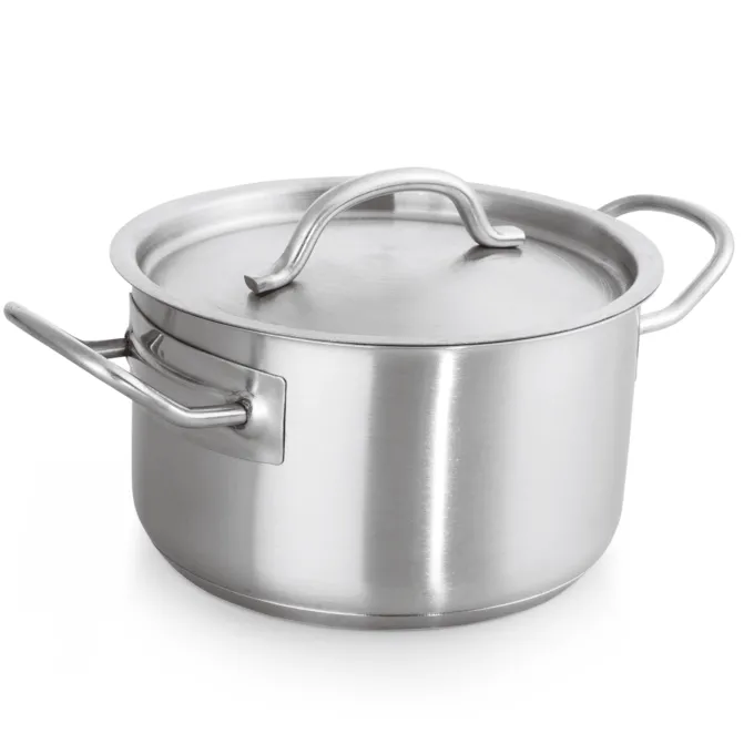 Casserole avec couvercle en Acier au nickel-chrome 8,5 L H 130 mm Ø 280 mm - Was Germany