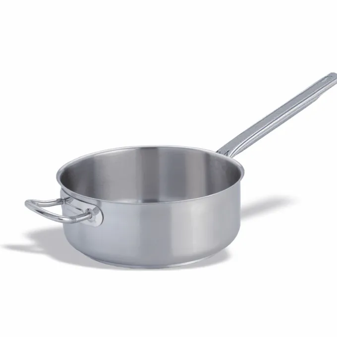 Casserole Basse Inox Ø32cm avec contre anse - Pujadas