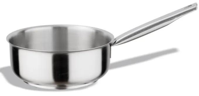 Casserole Basse Inox Ø32cm avec contre anse - Pujadas