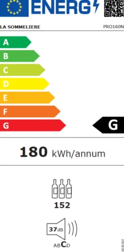 Cave de Vieillissement Professionnelle Prestige PRO160N - 152 Bouteilles - La Sommelière