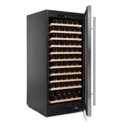 Cave à vin 110 bouteilles Inox CHR 1T - Vinobox