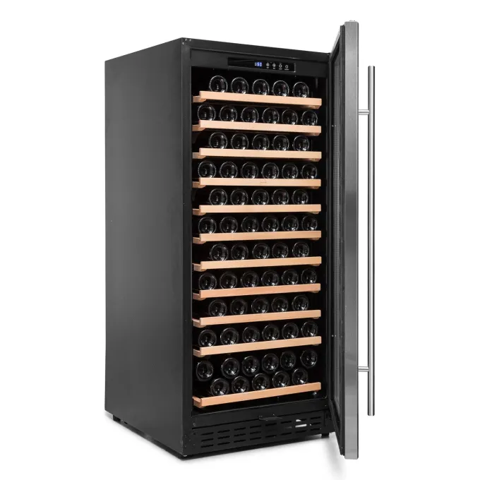 Cave à vin 110 bouteilles Inox CHR 1T - Vinobox