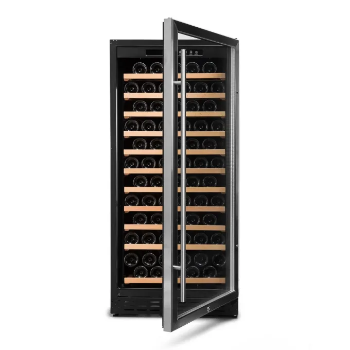 Cave à vin 110 bouteilles Inox CHR 1T - Vinobox