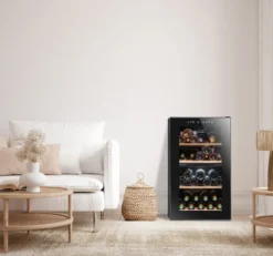 Cave à vin LS51.2ZBLACK Température Double Zone - 50 Bouteilles - La Sommelière