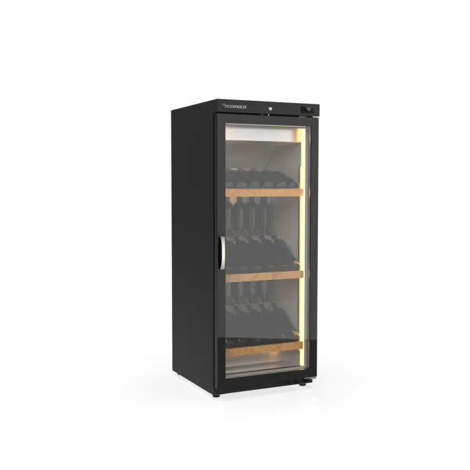 Cave à Vin Mono-Température 1 Porte 240 L - Intérieur inox - Coreco