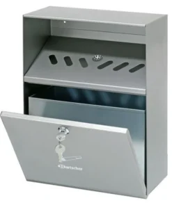 Cendrier mural en inox - argent - Bartscher