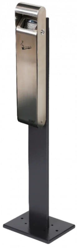 Cendrier Mural Slim 3 Litres Inox avec Bac Intérieur - Probbax