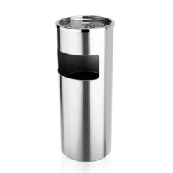Cendrier sur pied en Acier au nickel-chrome H 600 mm Ø 250 mm - Was Germany