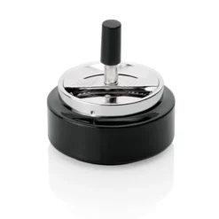 Cendrier tournant en Acier Inoxydable H 90 mm Ø 100 mm - Was Germany