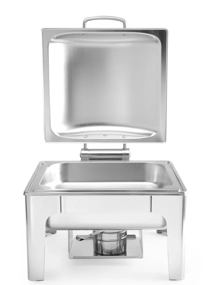 Chafing dish GN 2/3 finition satiné Profi Line 6L 395x430x(H)290mm - Hendi