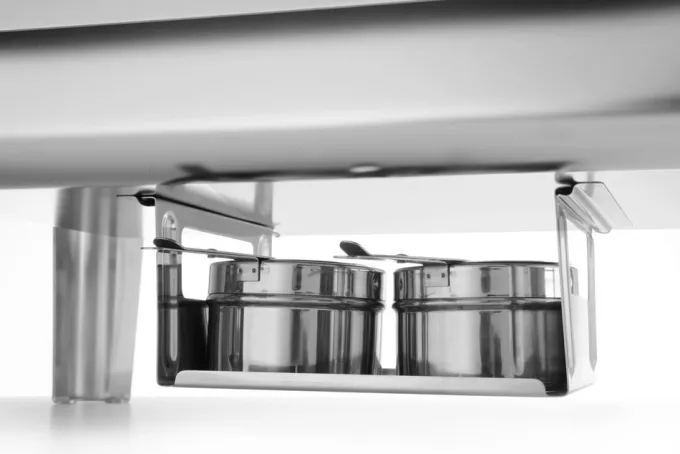 Chafing dish GN 1/1 finition satiné Profi Line 9L 570x430x(H)290mm - Hendi