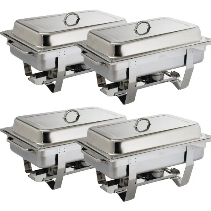 Chafing Dish Milan Inox GN 1/1 - Lot de 4 - Olympia