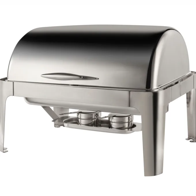Chafing Dish Rectangulaire avec Couvercle Roll Top 9 L - Pujadas