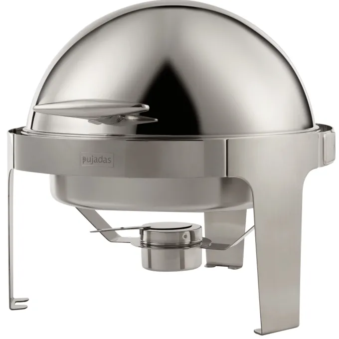 Chafing Dish Rond avec Couvercle Roll Top 6 L - Pujadas
