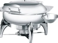 Chafing Dish Rond avec un Hublot Vitré - Atosa