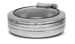 Chafing Dish Rond Couvercle en Verre 6 Litres - Pujadas