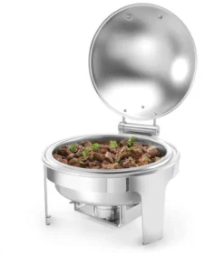Chafing dish rond finition satiné Profi Line 6L 465x420x(H)320 mm - Hendi