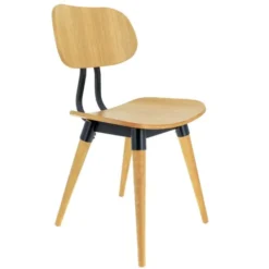 Chaise de Restaurant Bois Et Métal Hambourg Lot de 2 - Ligne CHR