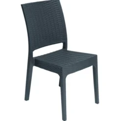 Chaise de Terrasse Tressée Florida - Grise - Ligne CHR