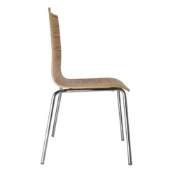 Chaise Dossier Carré Zebrano - Lot de 4 - Bolero